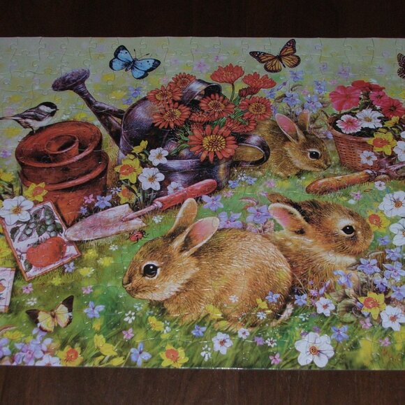 2 Deluxe Jigsaw Puzzles EZ Grip 600 Piece Fawn Puzzle Missing (P125) - Picture 4 of 5
